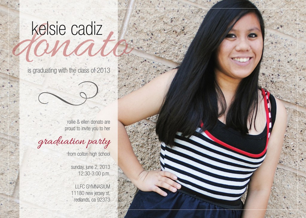 Graduation Invitation: Kelsie Donato