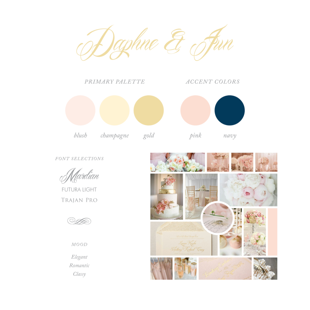 Daphne & Jun Wedding Palette